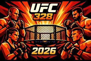 UFC 328 в 2026 году постер