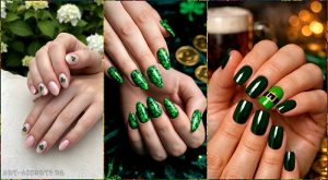 Женский маникюр на День святого Патрика