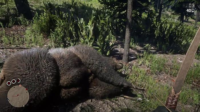 Red Dead Redemption 2 охота с луком на медведя
