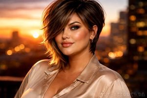 Причёска для женщины с пышными формами