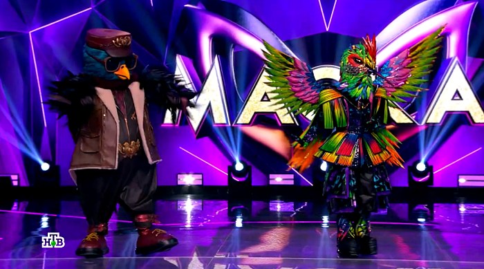 Снегирь и Колибри на шоу Маска 2026