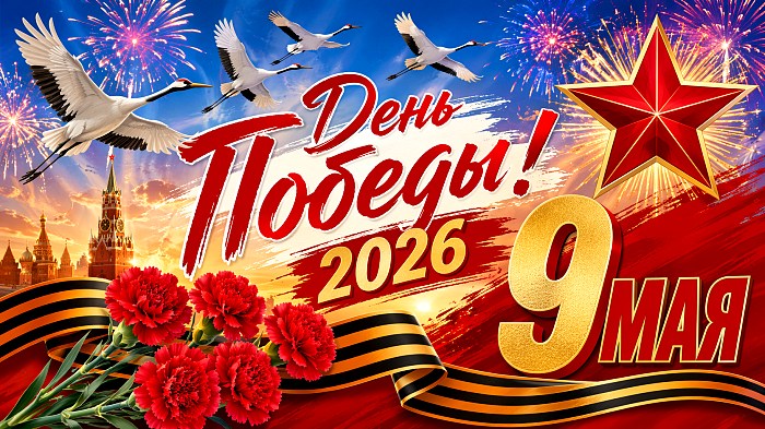 День Победы 2026 открытка поздравление