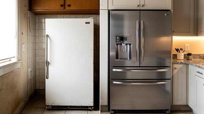 Эволюция кухонного дизайна: от безликих агрегатов к стильным холодильникам LG, требующим бережного ухода
