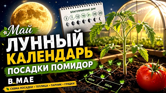 Лунный календарь посадки помидор в мае