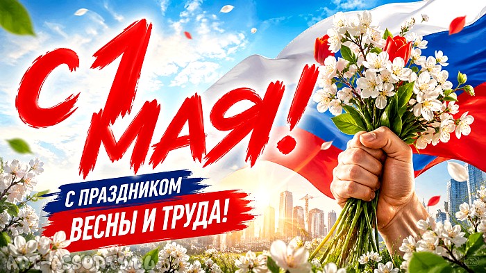 С праздником 1 Мая!