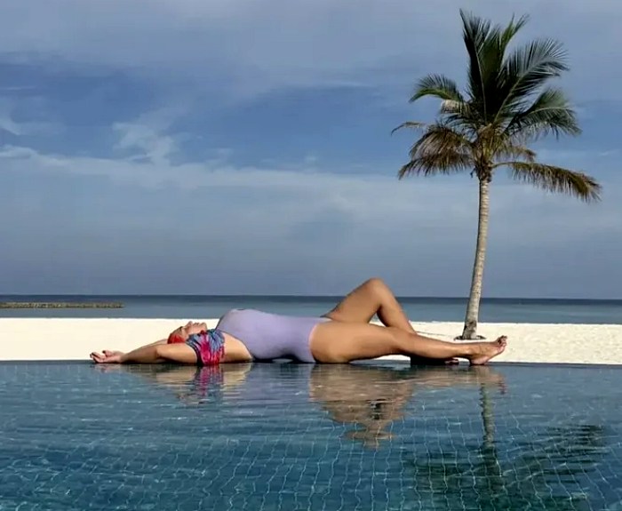 Надежда Ангарская на Мальдивах фото