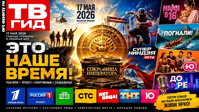 Все ТВ шоу 17 мая 2026 года