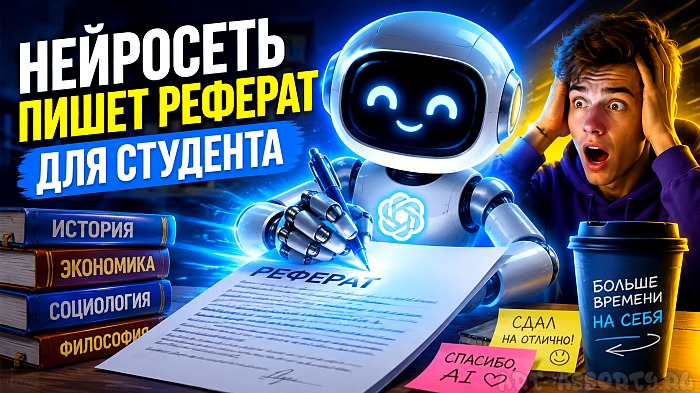 Нейросеть пишет реферат для студента